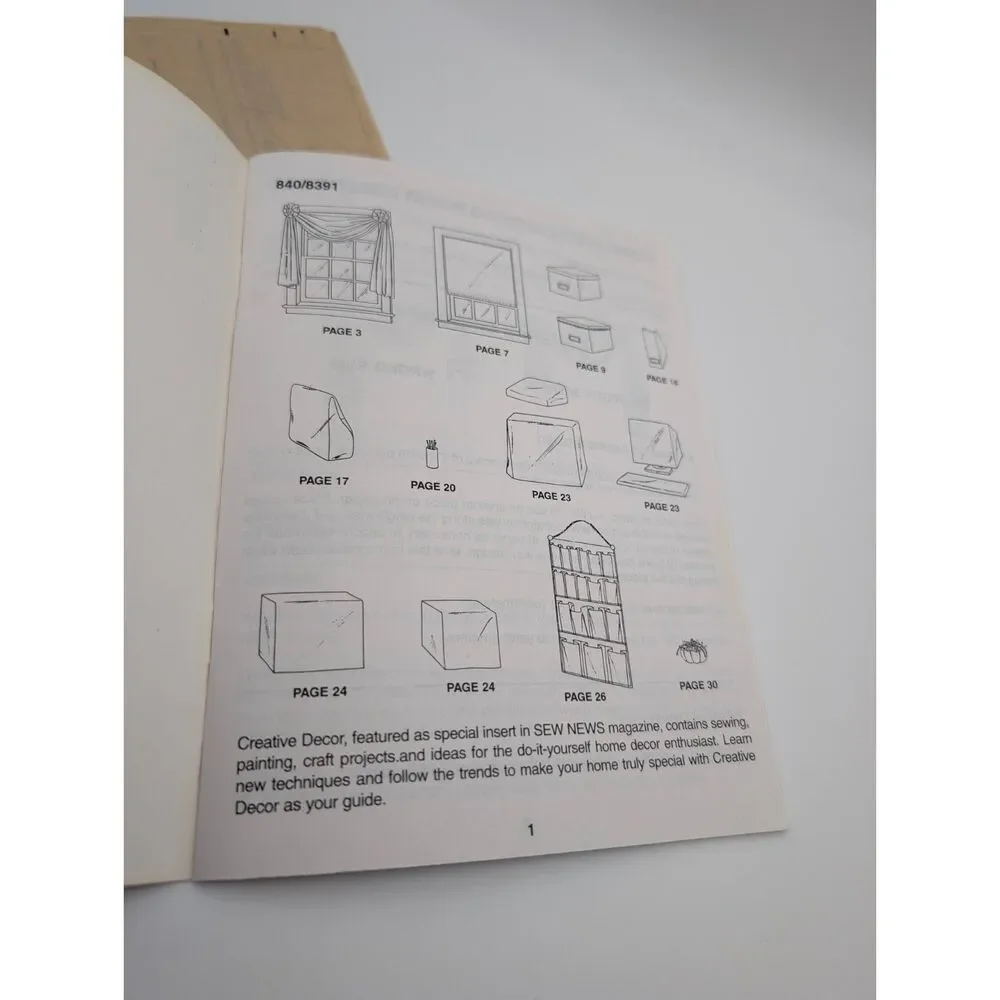 Vintage McCall's 8391 Home Decor Sewing Pattern: Window Treatments 1996